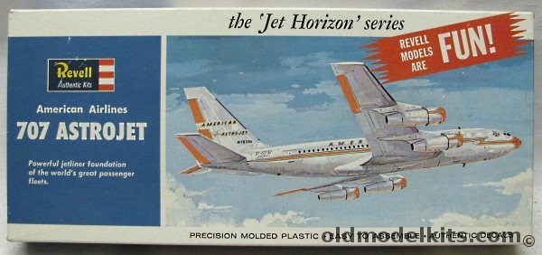 Revell 1/140 American Air Lines Boeing 707 Astrojet Jet Horizons Series, H243-100 plastic model kit
